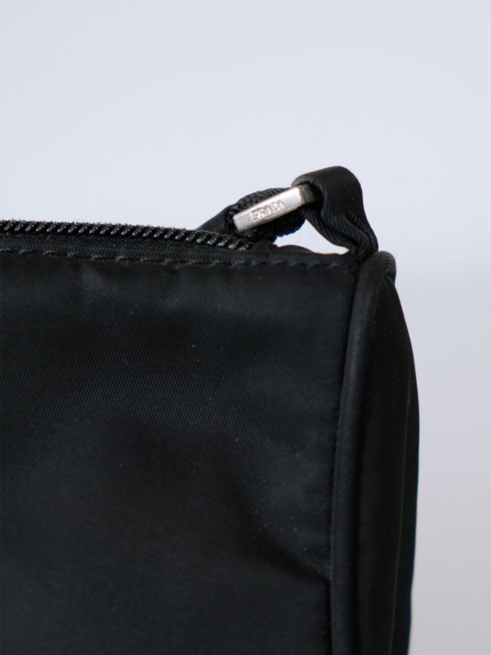 Prada Y2K Archival Tessuto Nylon Shoulder Bag, Baguette, Black - Picture 11 of 15